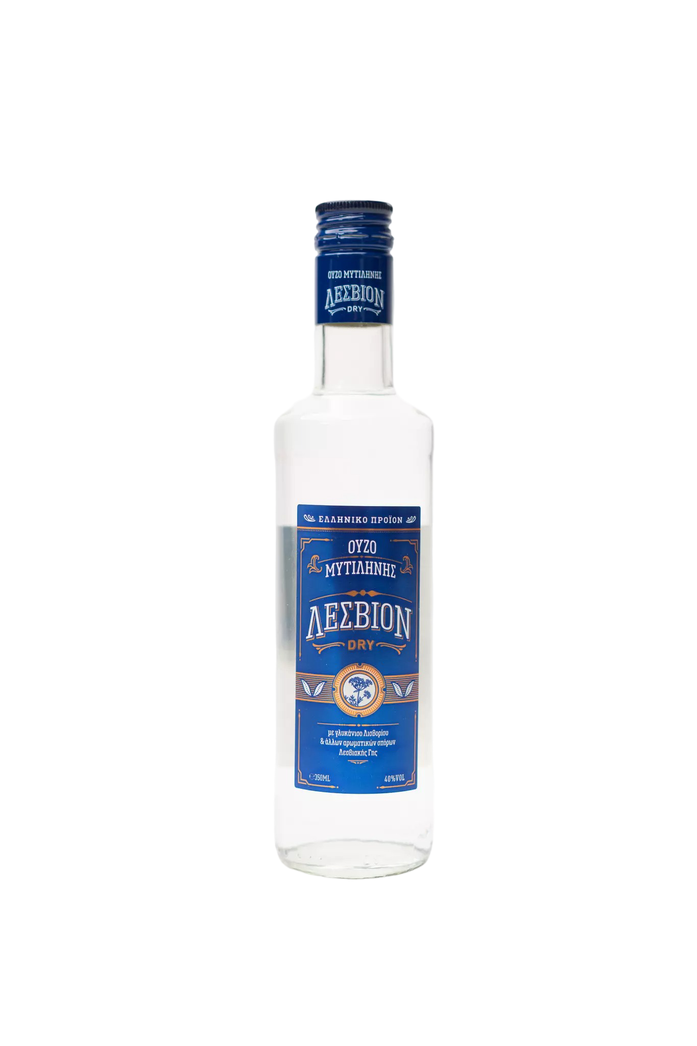 Ούζο Λέσβιον 350ml | Premium Dry Ούζο Μυτιλήνης (Χωρίς Ζάχαρη)