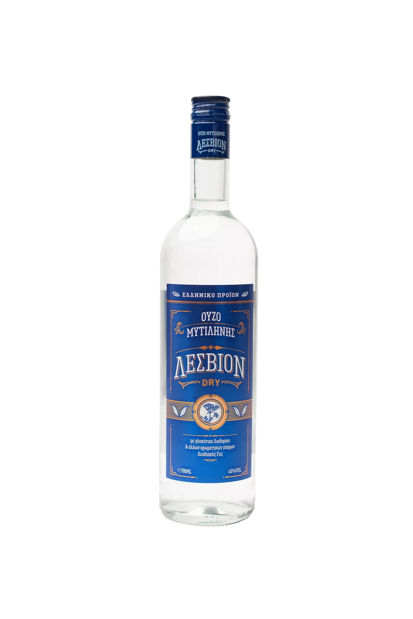 Ούζο Λέσβιον 700ml | Premium Dry Ούζο Μυτιλήνης (Χωρίς Ζάχαρη)