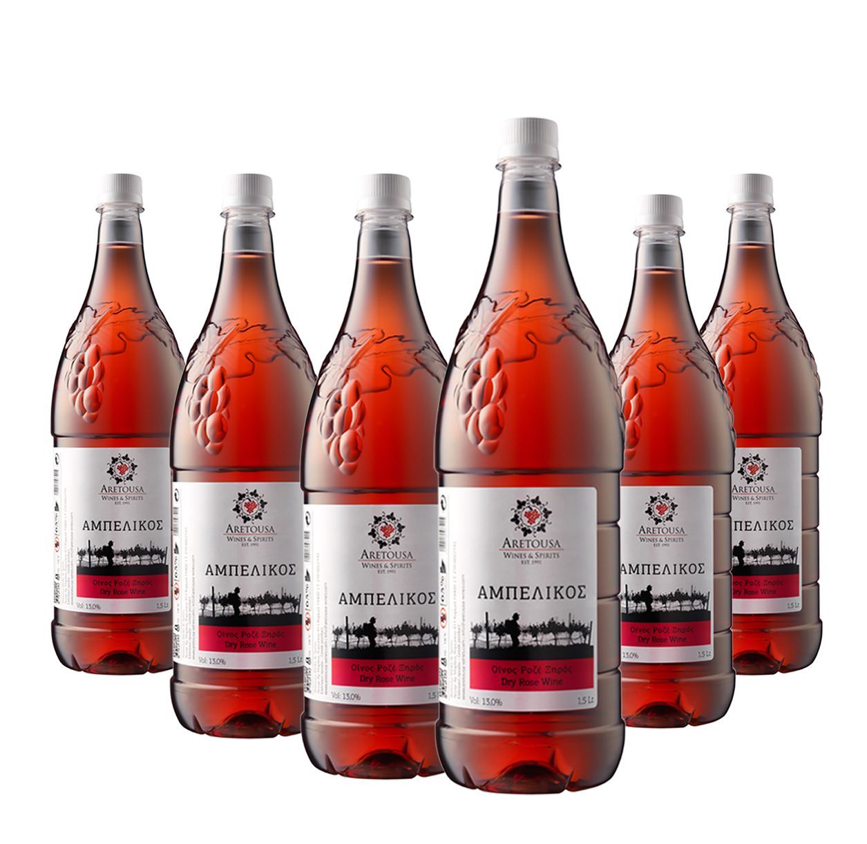 Dry Rose Wine Ampelikos BOX (10+2 FOR FREE)