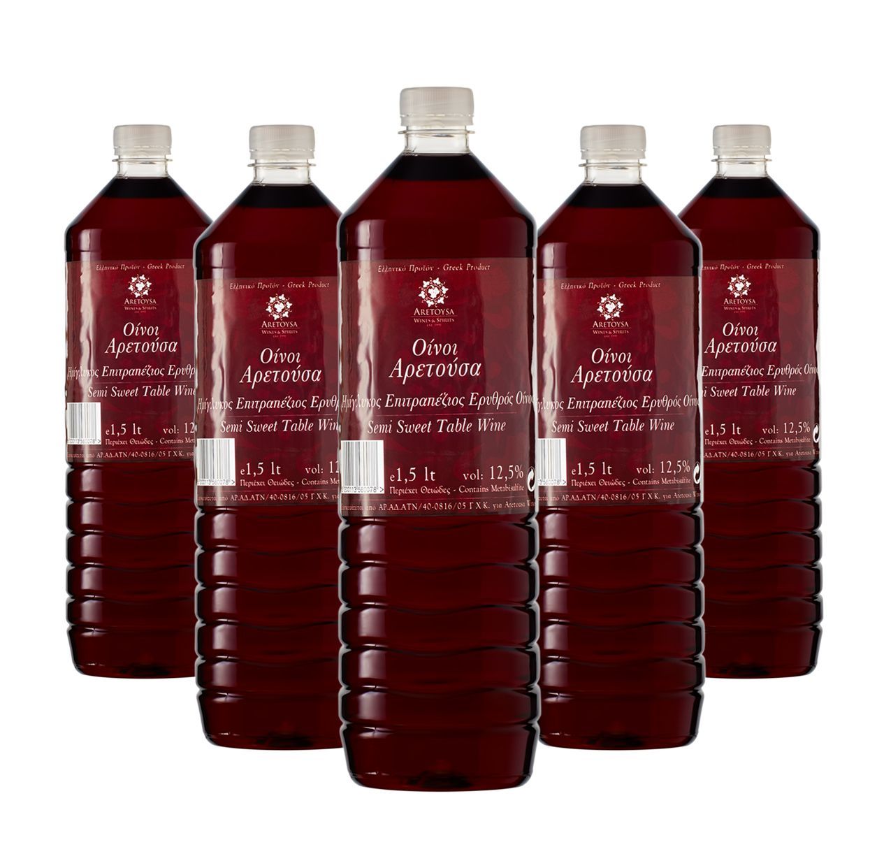 Semi Sweet Red Wine Aretousa (10+2 FOR FREE)